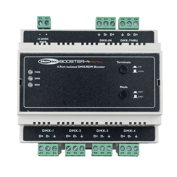 Showtec Booster-4 Install Din-rai