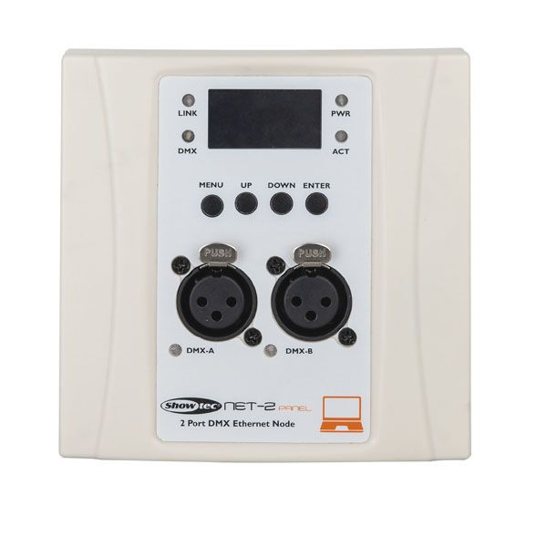 Showtec NET-2 Panel 3-pin, White housing